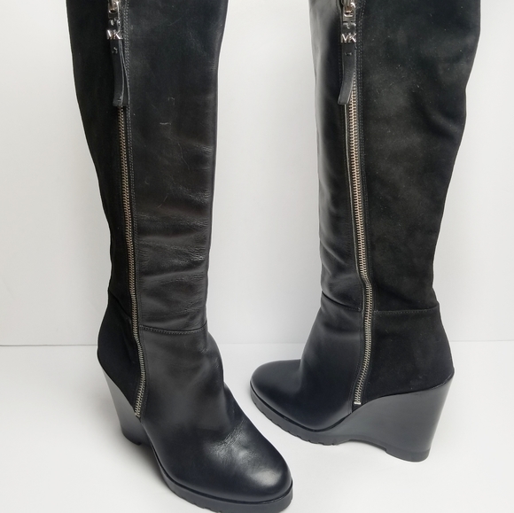 MICHAEL Michael KorsClara Wedge Tall Boots - Picture 3 of 12
